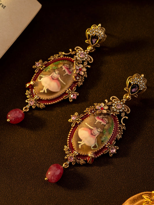Aurora's Roselight Drop Earrings