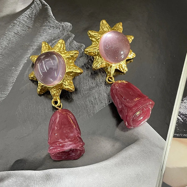 Sunstone Bloom Earrings