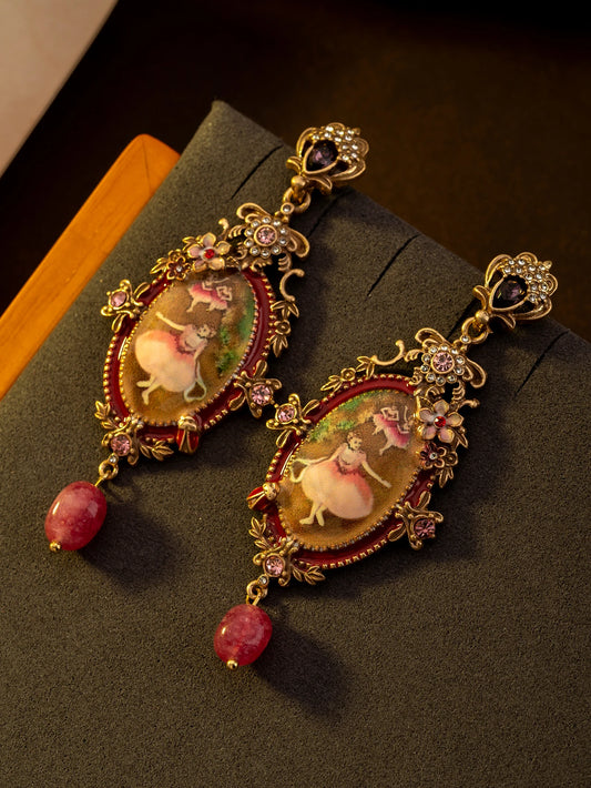 Aurora's Roselight Drop Earrings