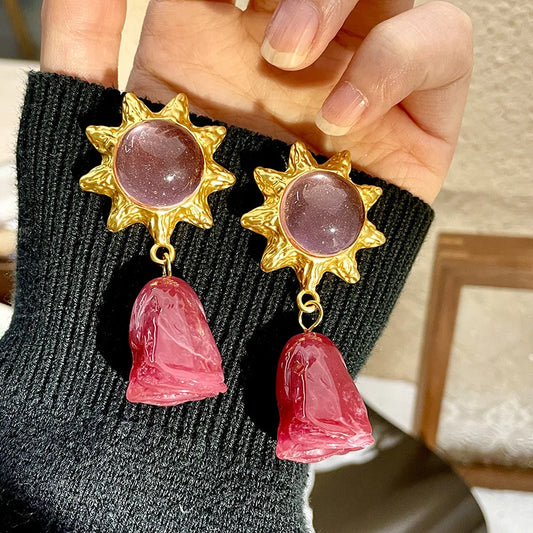 Sunstone Bloom Earrings